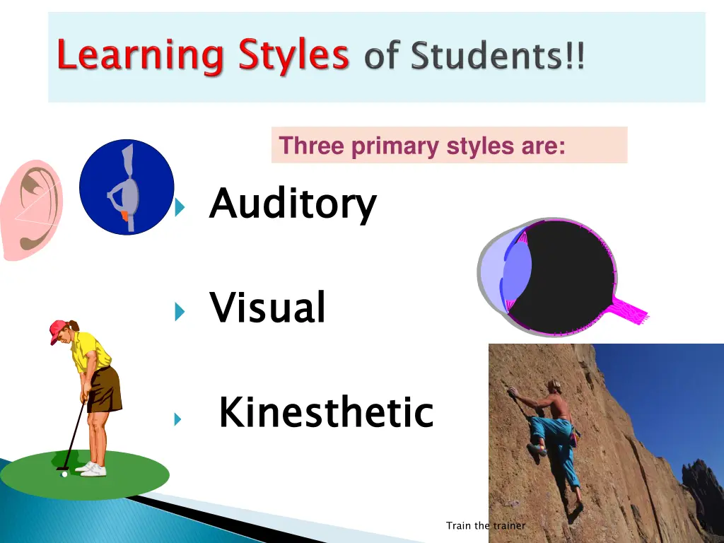 three primary styles are