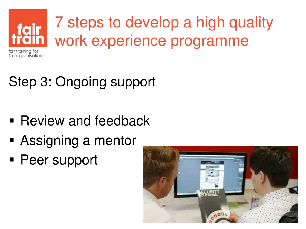 7 steps to develop a high quality work experience 4