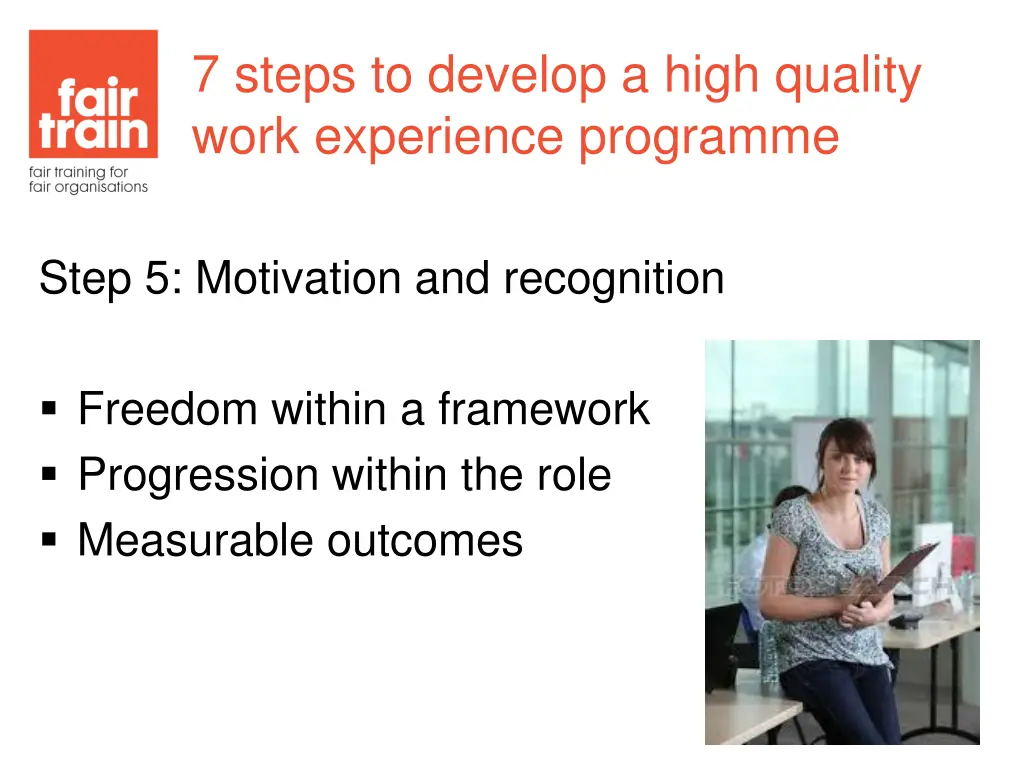 7 steps to develop a high quality work experience 6