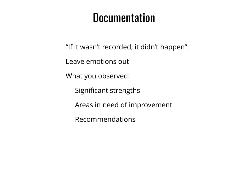 documentation