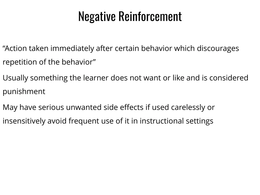 negative reinforcement 1