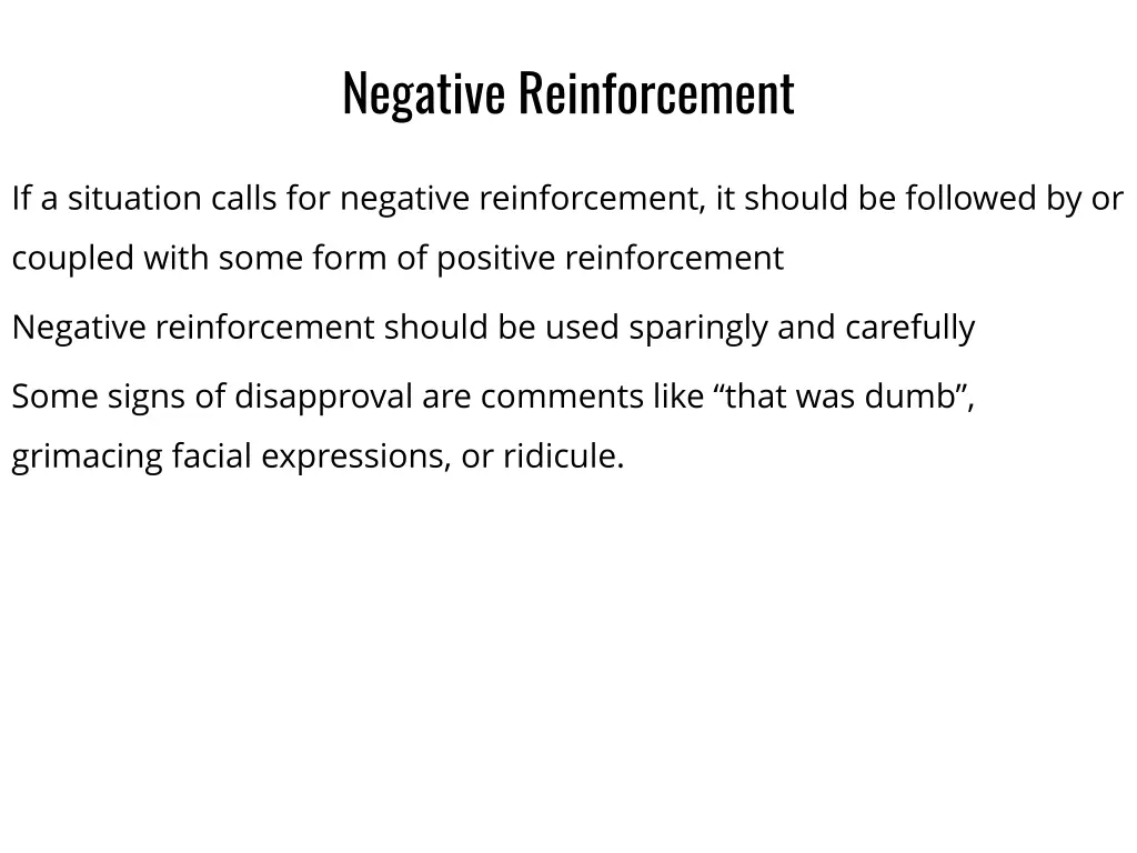 negative reinforcement 2