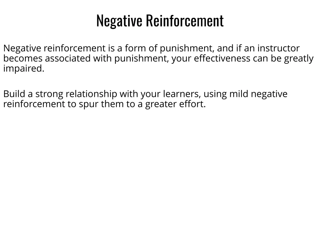 negative reinforcement 3