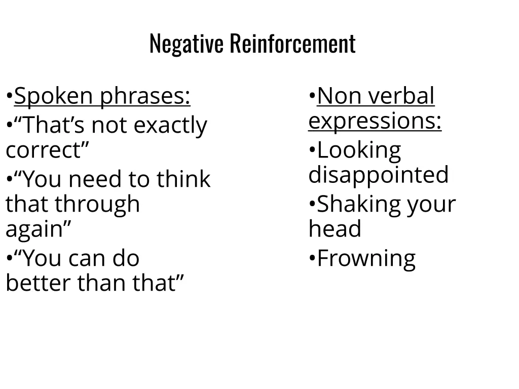 negative reinforcement 4