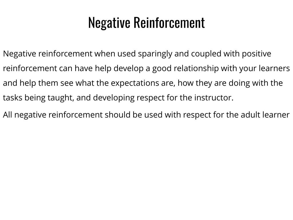 negative reinforcement 5