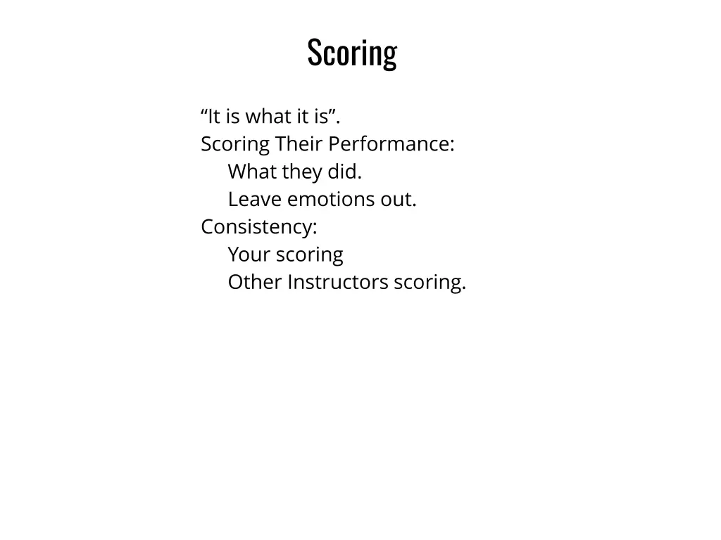 scoring