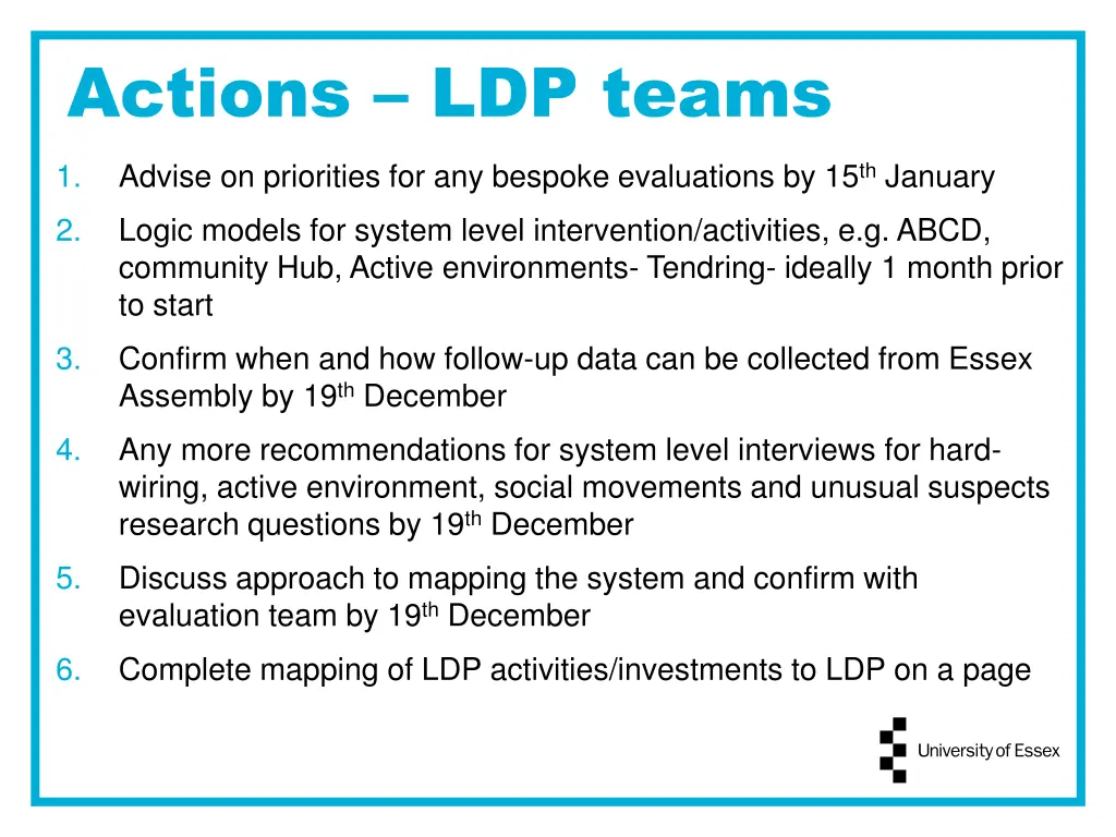 actions ldp teams