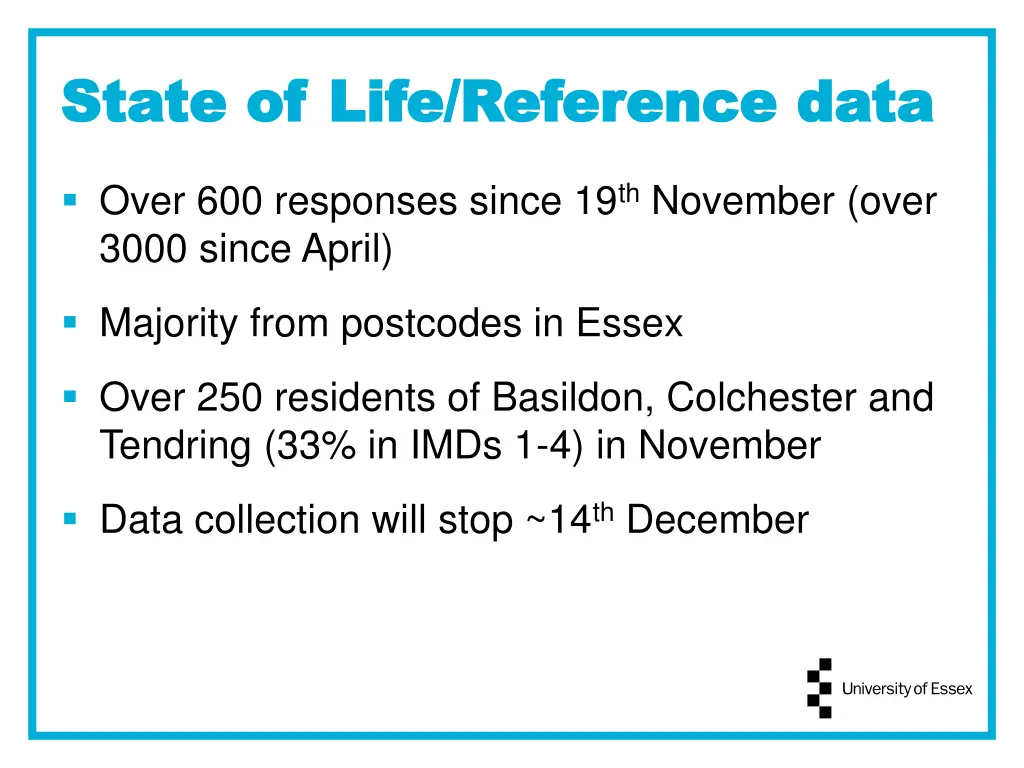 state of life reference data state of life