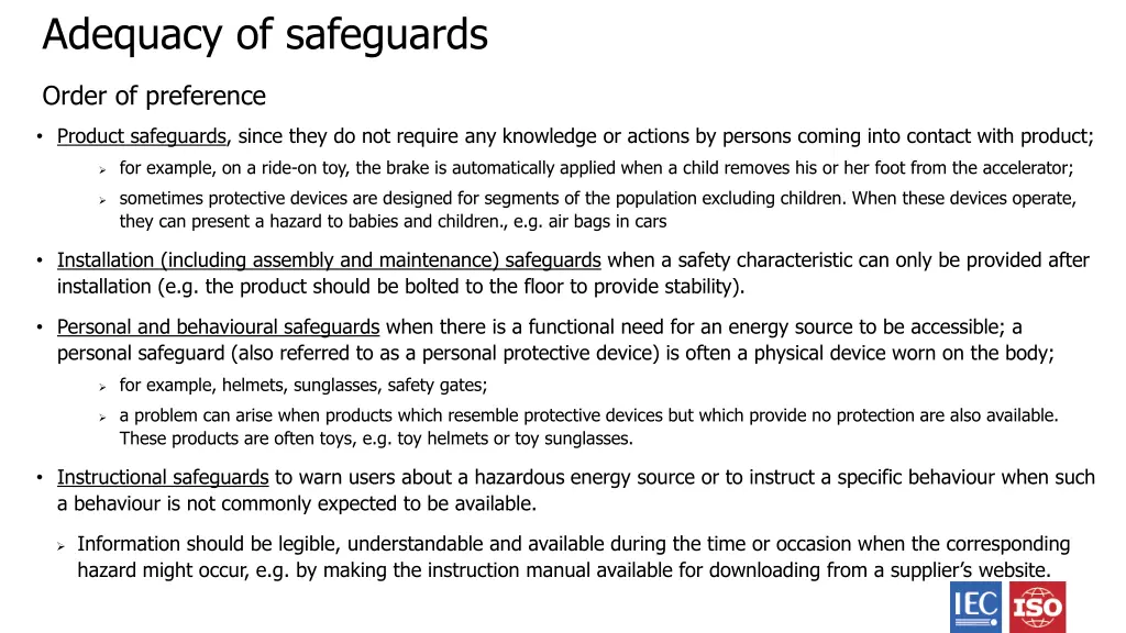 adequacy of safeguards 1