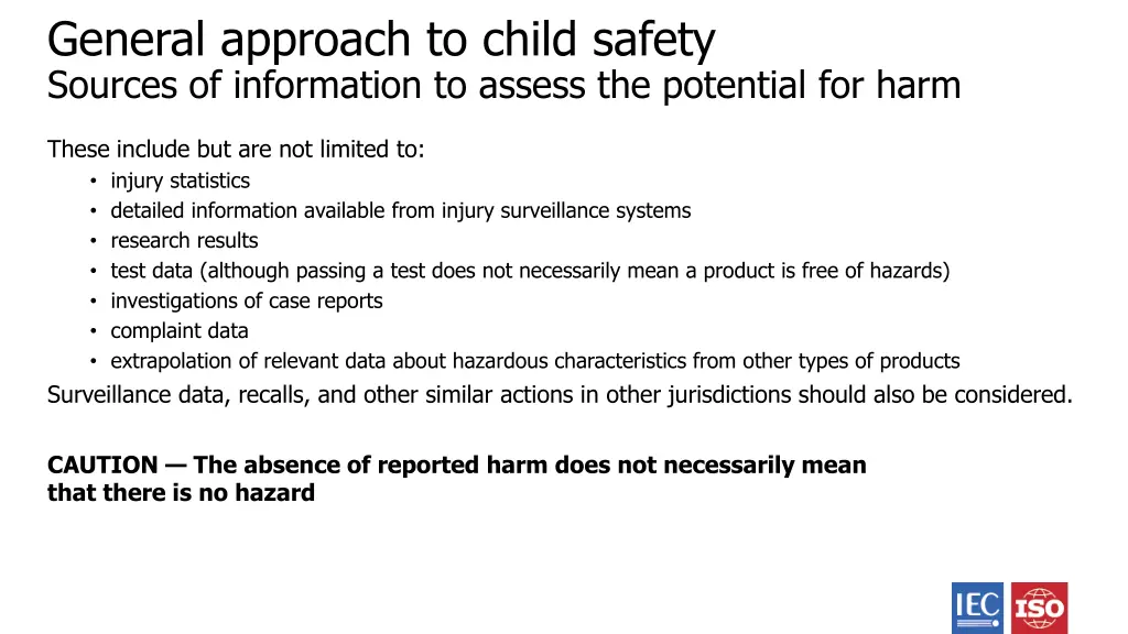 general approach to child safety sources