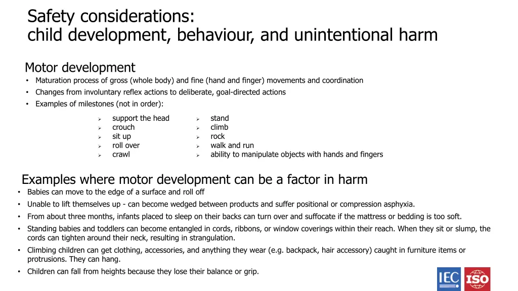 safety considerations child development behaviour 4