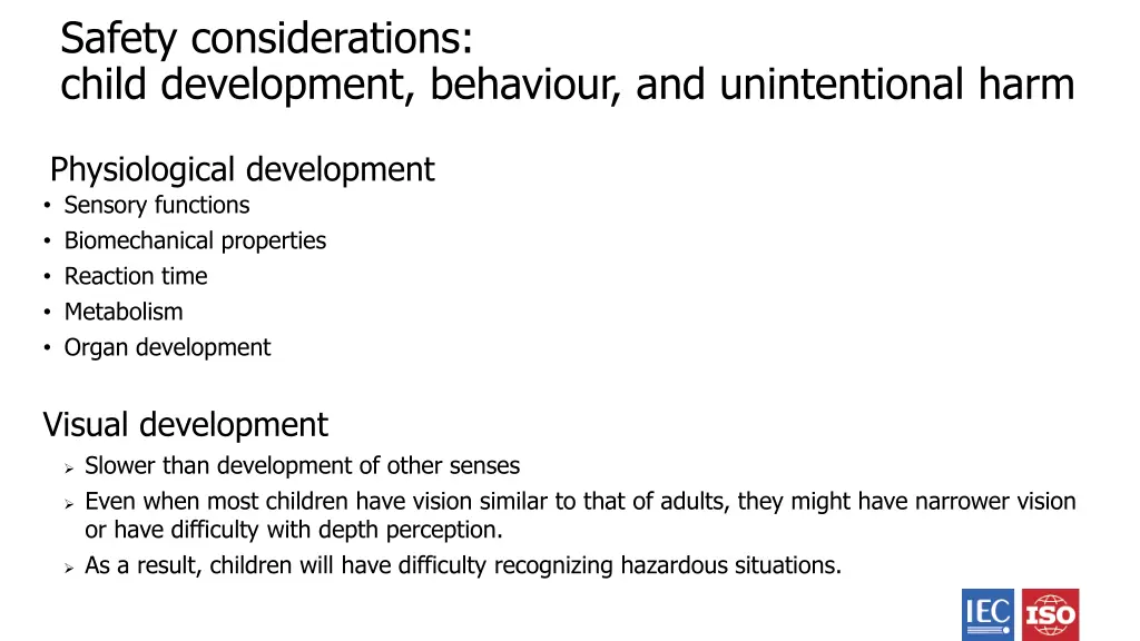 safety considerations child development behaviour 5