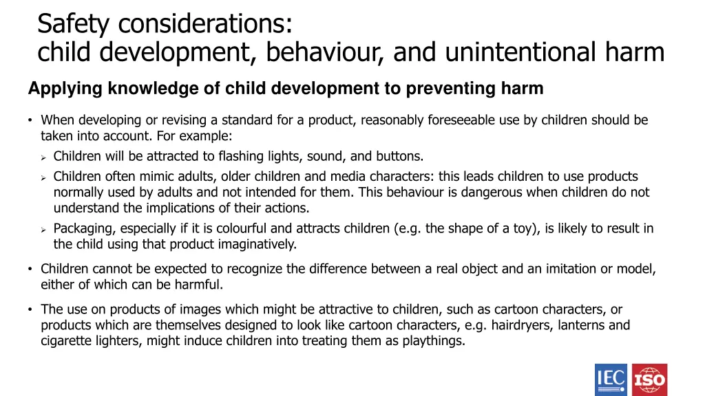 safety considerations child development behaviour 9