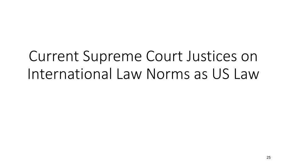 current supreme court justices on international