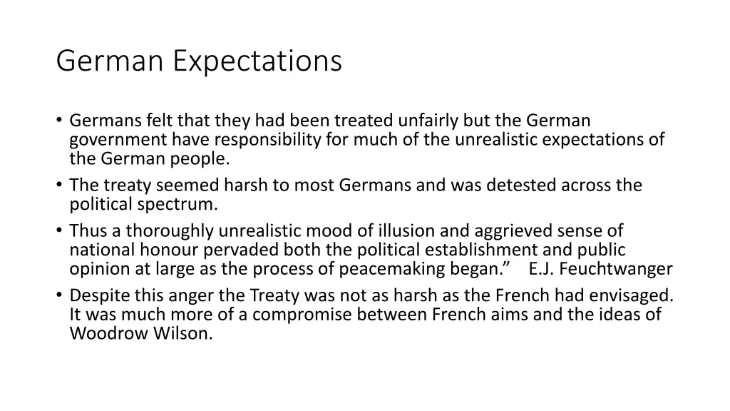 german expectations 1