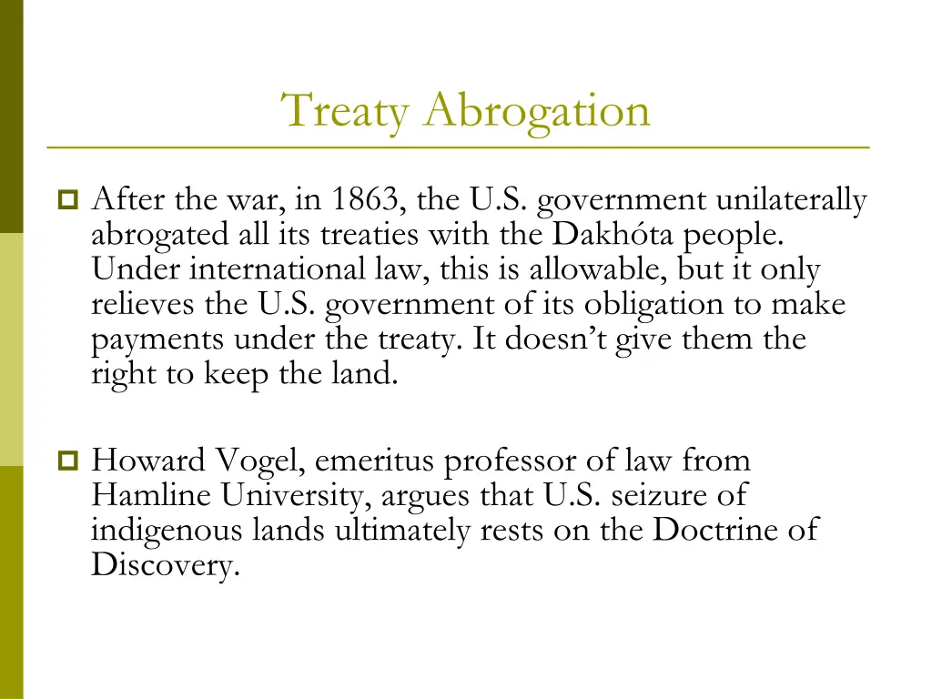 treaty abrogation