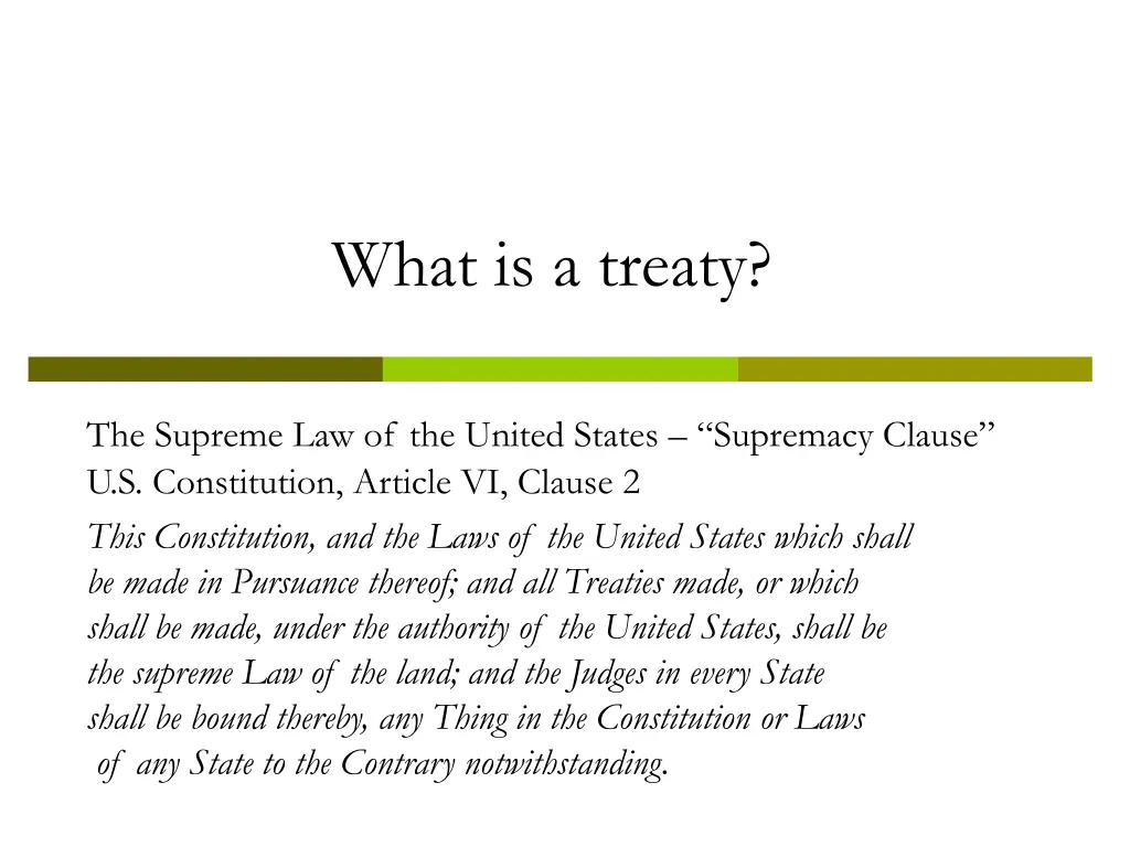 what is a treaty 2