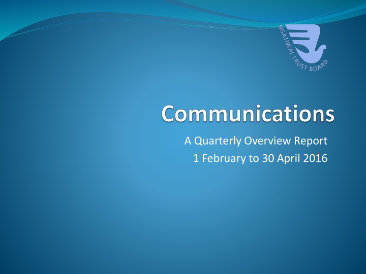 a quarterly overview report 1 february