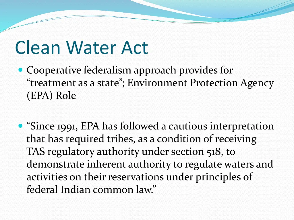 clean water act