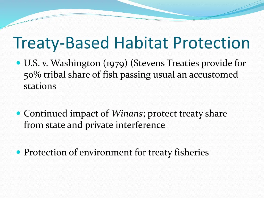 treaty based habitat protection