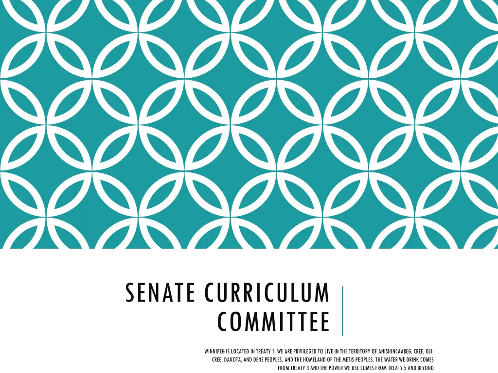 senate curriculum committee