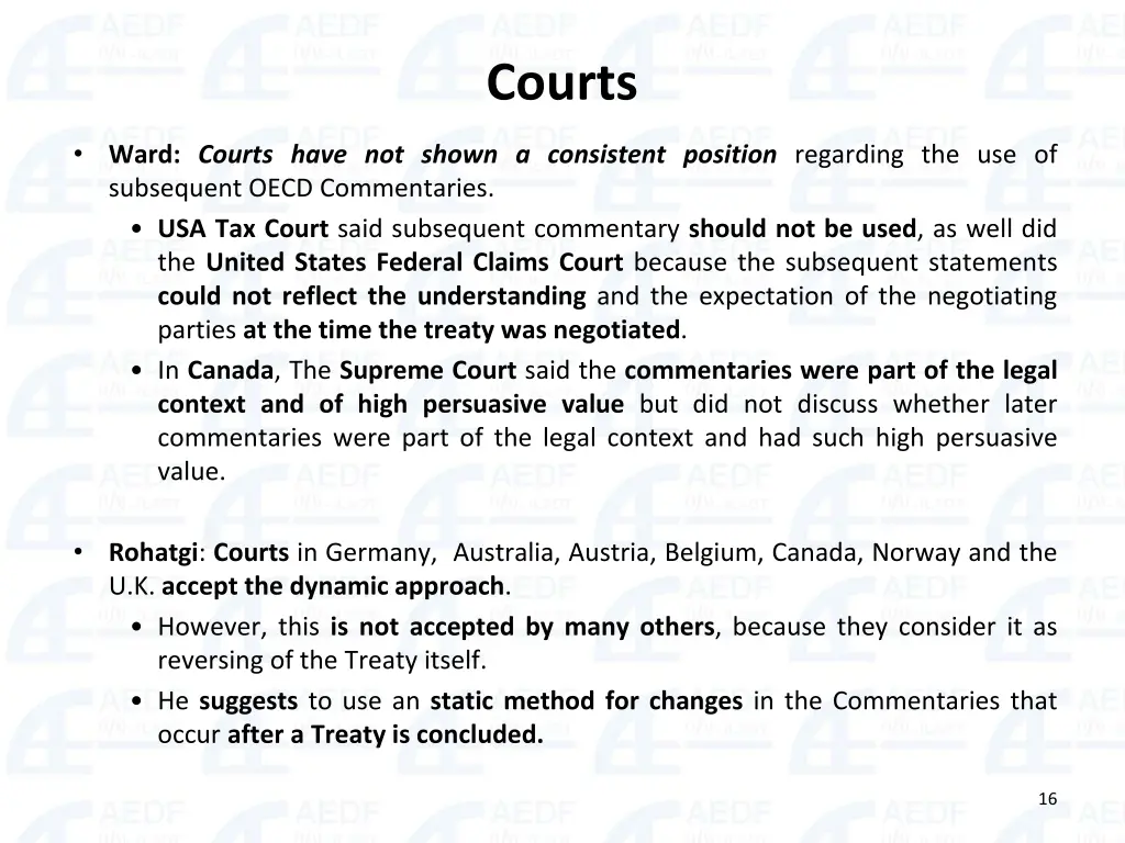 courts