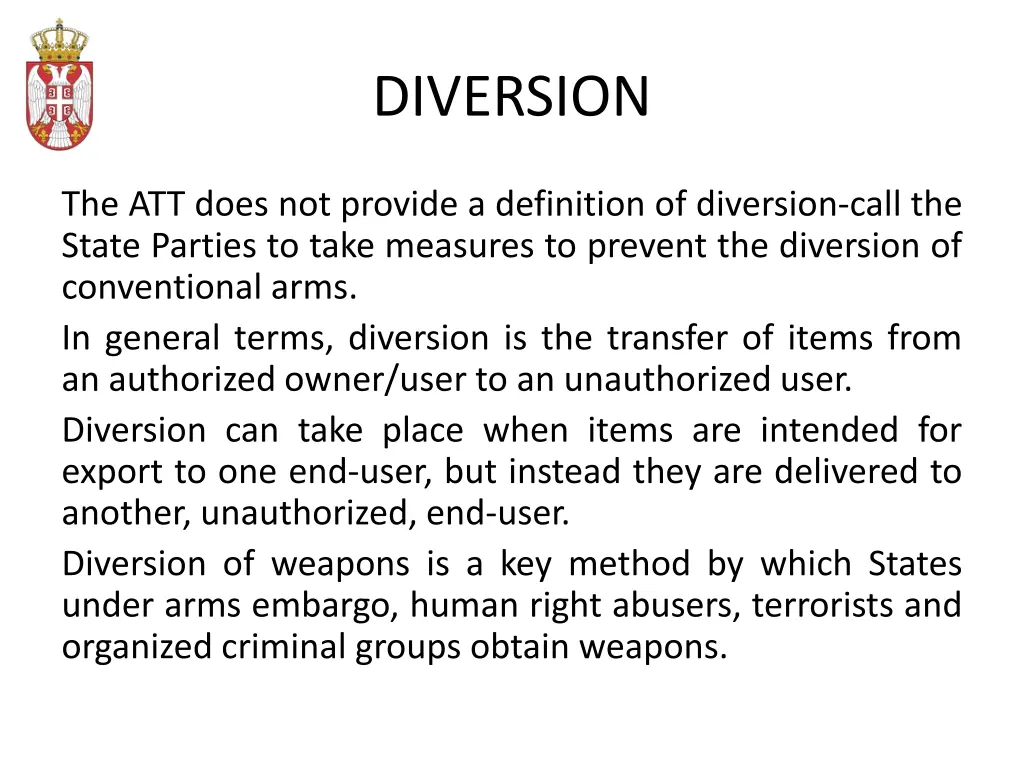 diversion