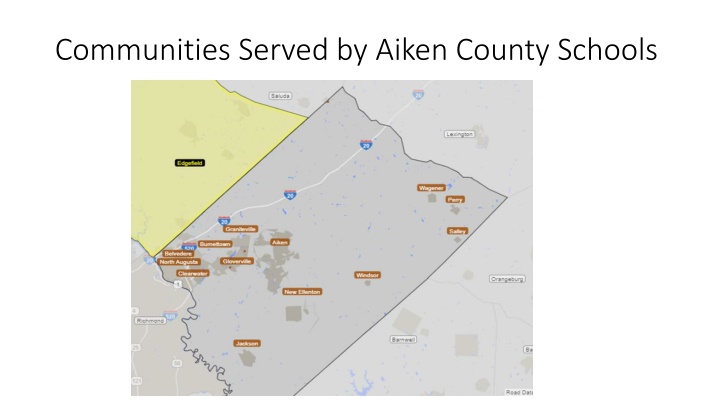 communities served by aiken county schools