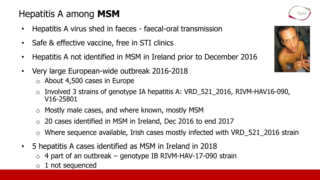 hepatitis a among msm