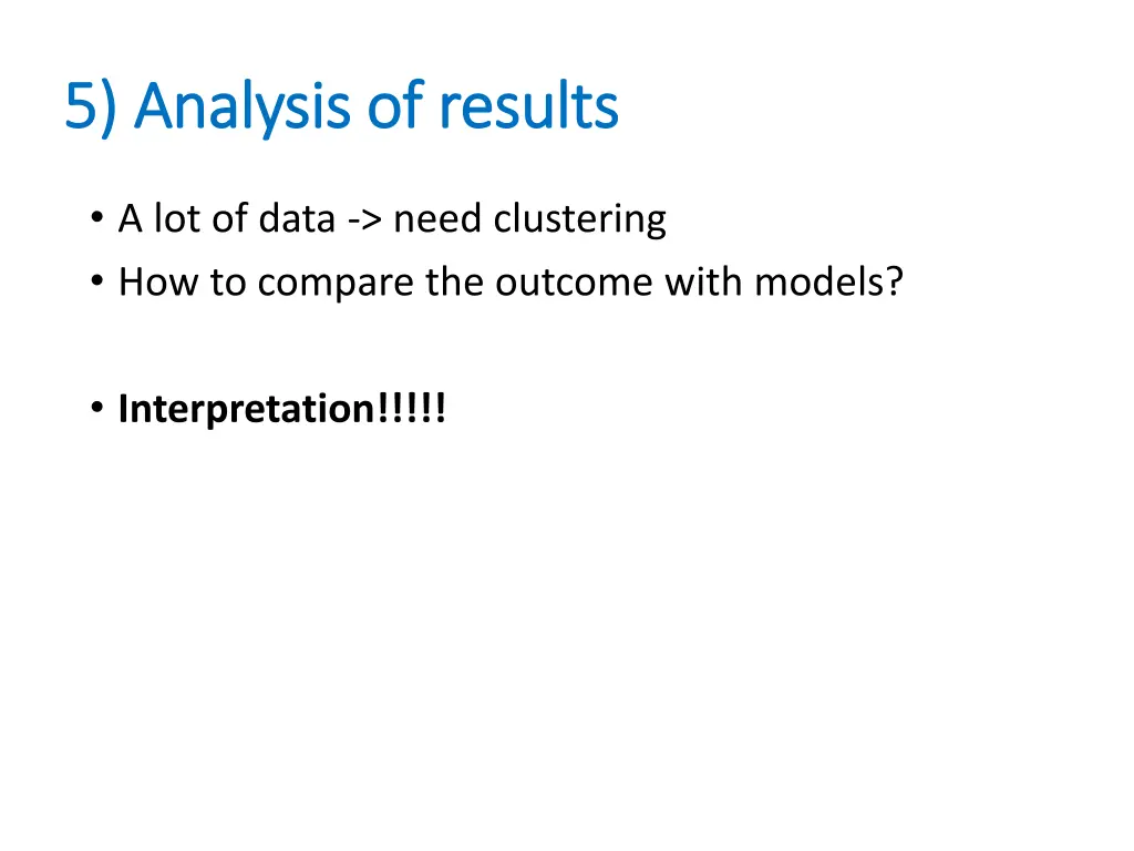 5 analysis of results 5 analysis of results