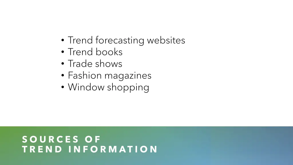 trend forecasting websites trend books trade