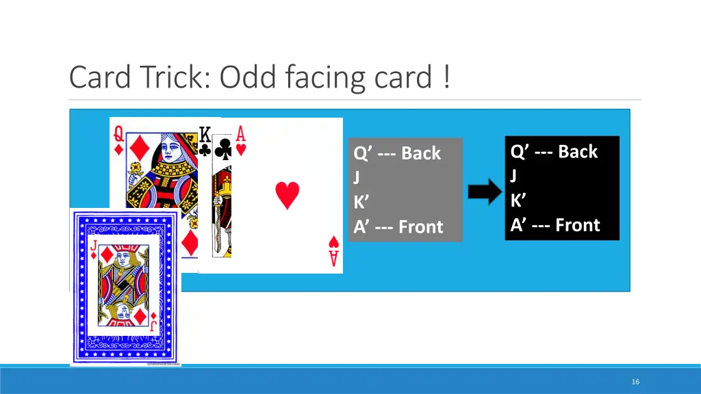 card trick odd facing card