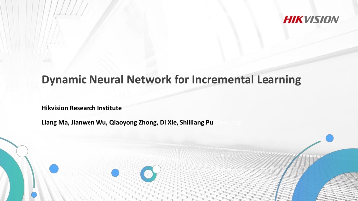 dynamic neural network for incremental learning