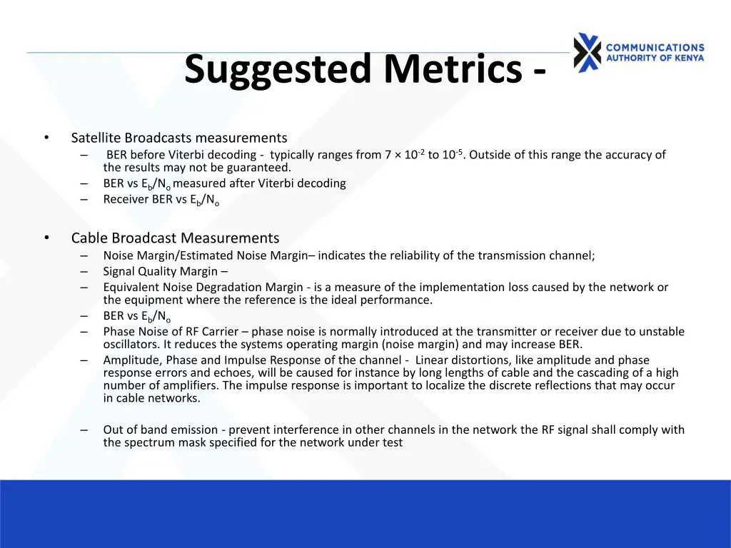 suggested metrics 3