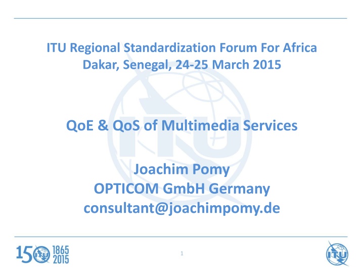 itu regional standardization forum for africa