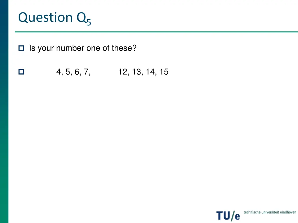 question q 5