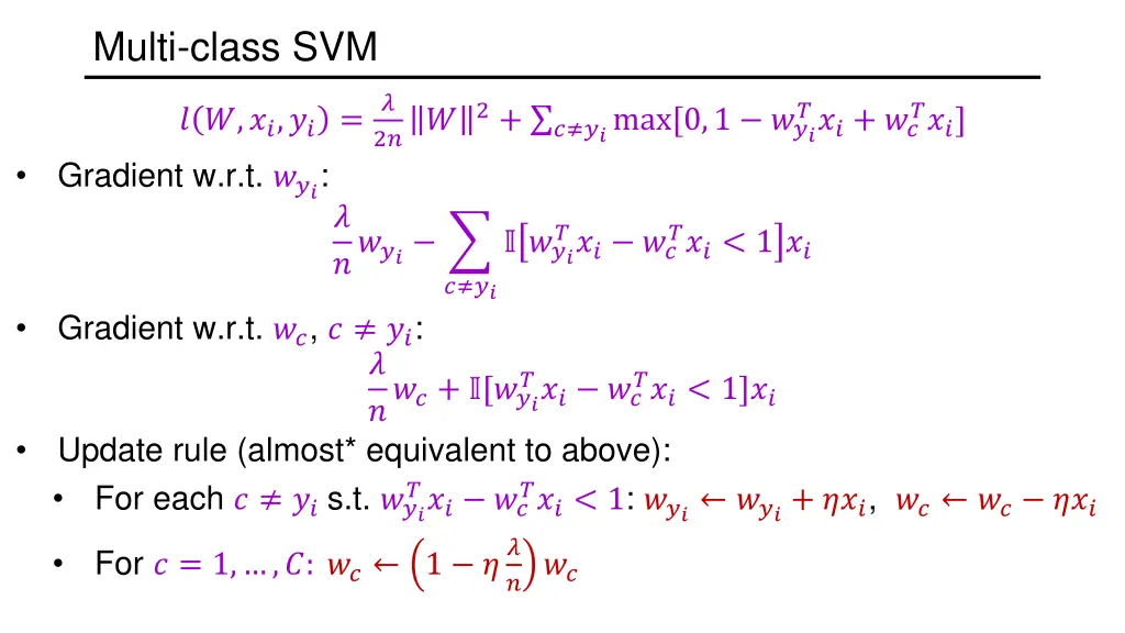 multi class svm 1