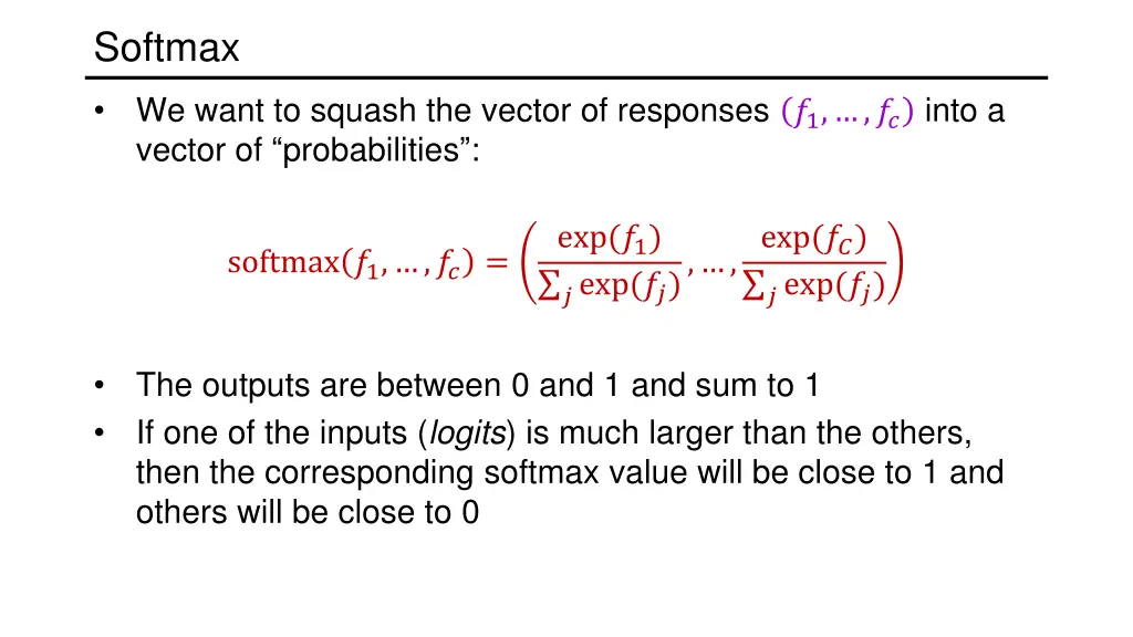 softmax