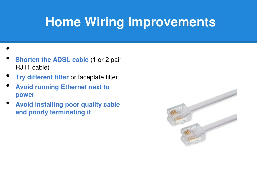 home wiring improvements