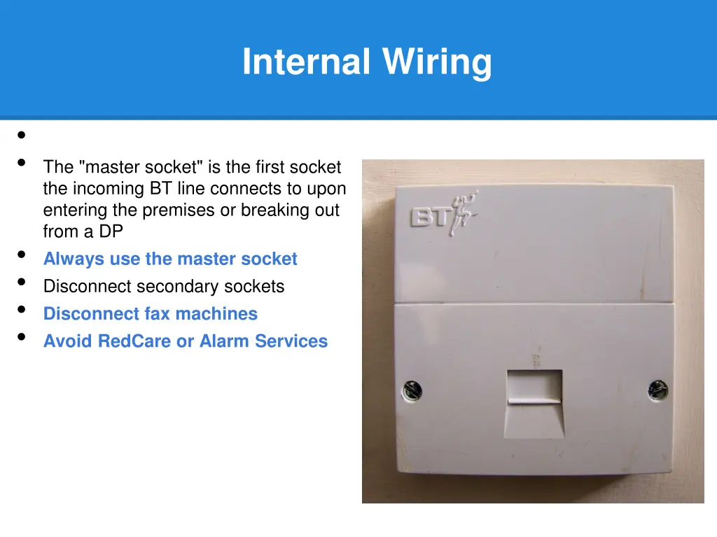 internal wiring