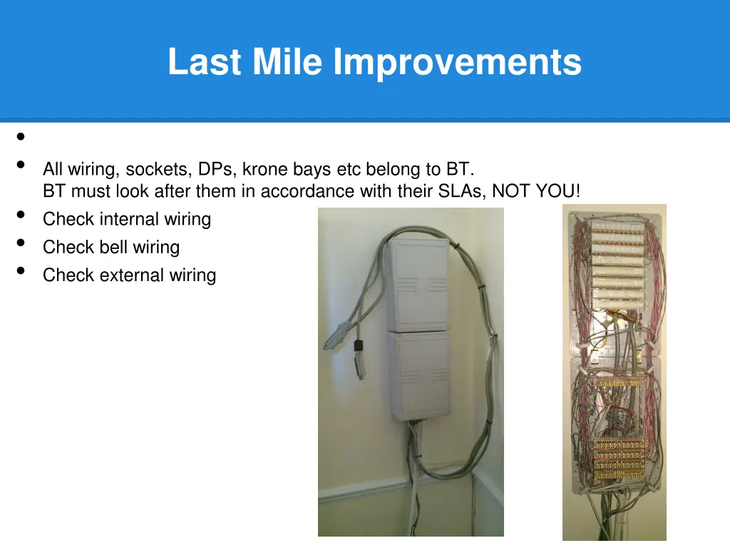 last mile improvements