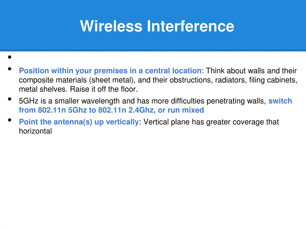 wireless interference