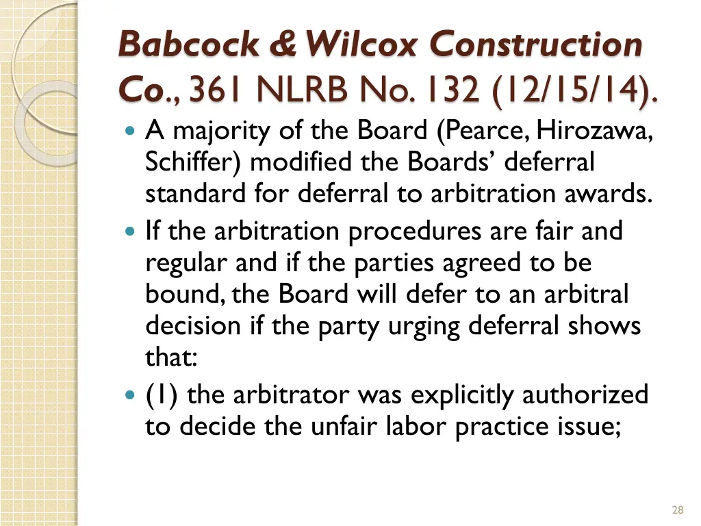 babcock wilcox construction co 361 nlrb