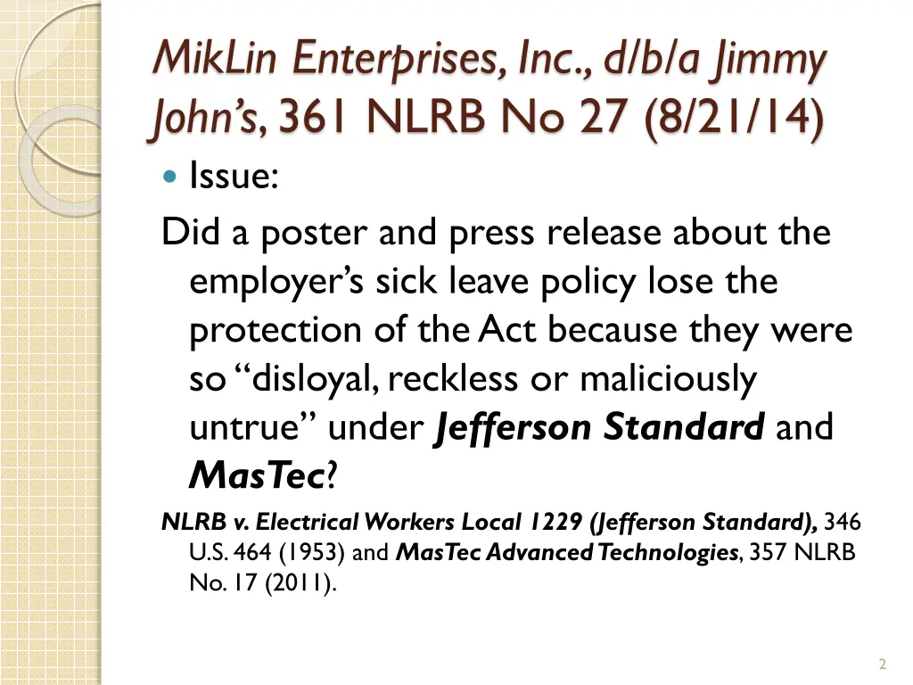 miklin enterprises inc d b a jimmy john