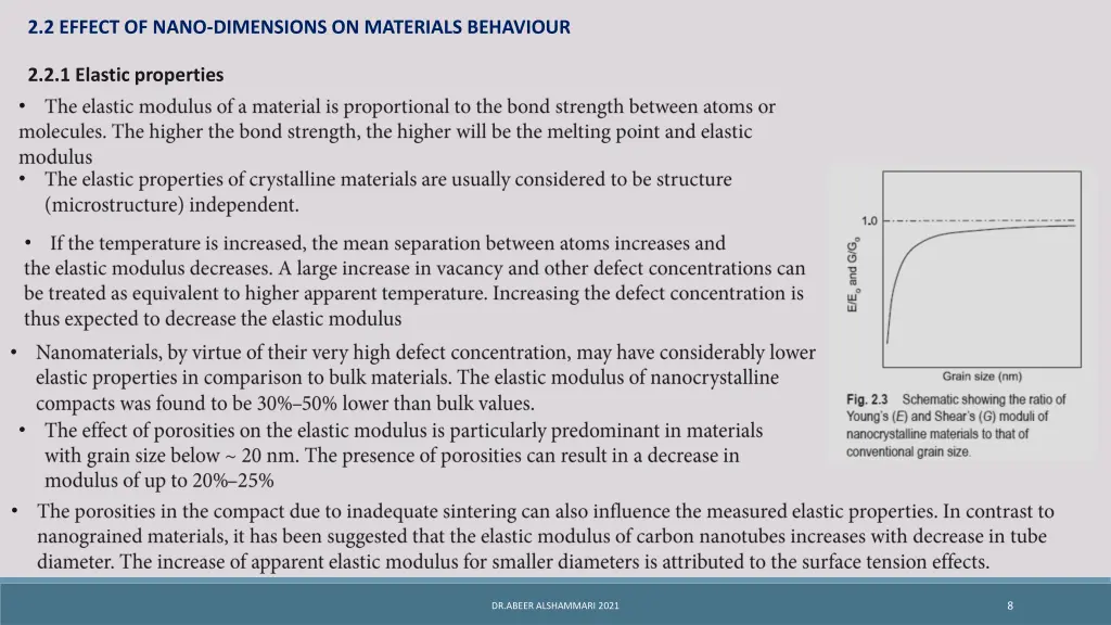 2 2 effect of nano dimensions on materials