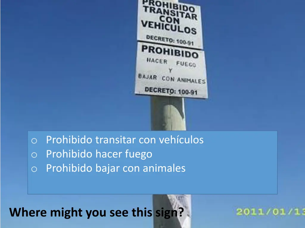 o prohibido transitar con veh culos o prohibido