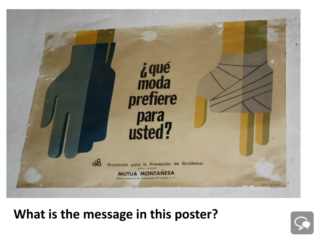 what is the message in this poster