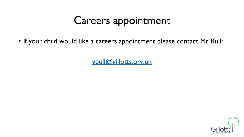 careers appointment