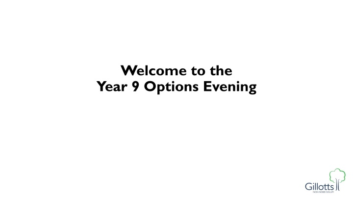 welcome to the year 9 options evening