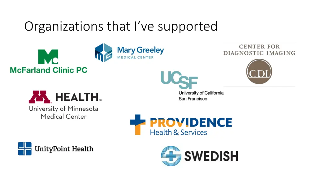 organizations that i ve supported